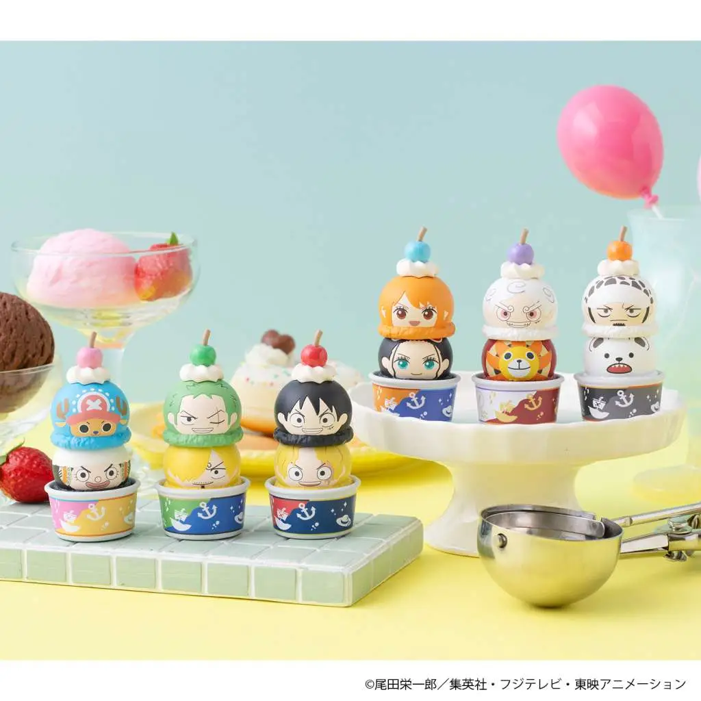 Figurine One Piece tsumichen stack up change display gift set